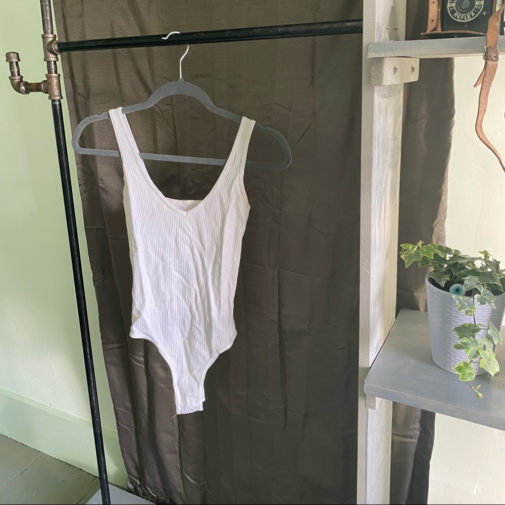White Stretchy Body Suit
